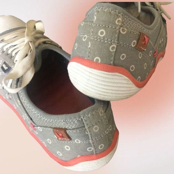 Dr. Scholl’s Gray‎ & White Low Top Canvas Sneakers Size 6 - Picture 5 of 7